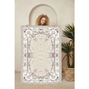 Dekoratif Özel Tasarım Şönil Dokuma Taban Yumuşak Dokulu Halı Renkli 80 x 120 cm