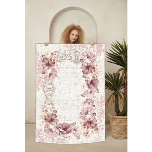Dekoratif Özel Tasarım Şönil Dokuma Taban Yumuşak Dokulu Halı Renkli 80 x 120 cm