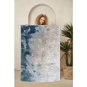 Dekoratif Özel Tasarım Pamuklu Dokuma Taban Yumuşak Dokulu Halı Bej 80 x 120 cm