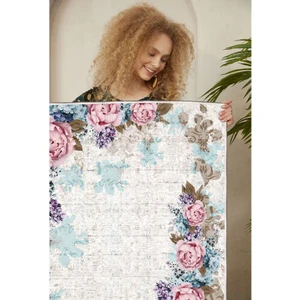 Dekoratif Özel Tasarım Şönil Dokuma Taban Yumuşak Dokulu Halı Renkli 80 x 200 cm
