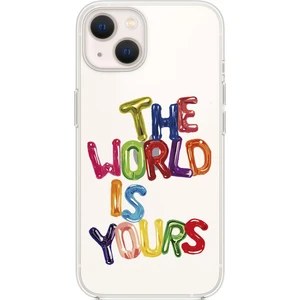 iPhone 13 The World Is Yours Premium Şeffaf Silikon Kılıf