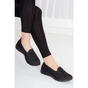 Kadın Bağcıksız Yazlık Spor Ayakkabı Siyah
