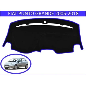 Lee Willson Fiat Grande Punto Modellerine Uygun Torpido Koruma Halısı Siyah Kenar Renk Mavi