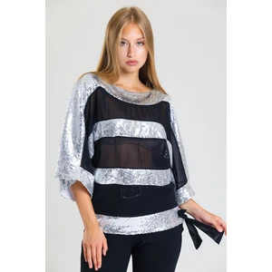 Payet Garnili Şifon Bluz | BLZ32684