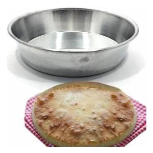 1 Adet Ev Ekmeği Yapmak Için Fırın Tepsisi Ø29CM Yüksek Kenarlı Derin Alüminyum Ideal Yemek Tepsisi