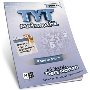 MK Yayıncılık TYT 2024 Matematik El Yazısı Ders Notları Kitabı