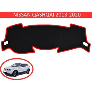 Lee Willson 2013+ Modellerine Uygun Nissan Qashqai Torpido Koruma Halısı Siyah Kenar Renk Kırmızı