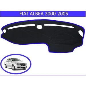 Lee Willson 2000-2005 Modellerine Uygun Fiat Albea-Siena-Palio Torpido Koruma Halısı Siyah Kenar Renk Mavi