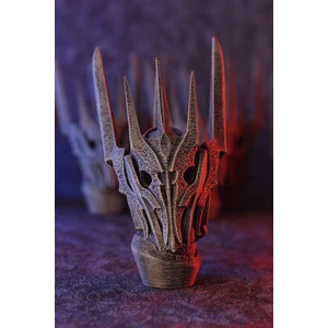 Gürcü Glass Sauron Figürü Yüzüklerin Efendisi 15 cm Antik Gri Renk PLA Malzemeden Üretim