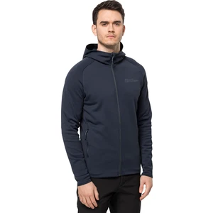 Jack Wolfskin Düz Lacivert Erkek Polar Sweatshirt 1710541-1010 Baıselberg Hooded Fz M