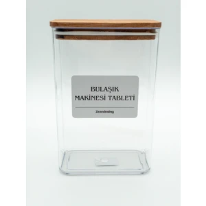 Zeze Desing Bulaşık Makinası Tablet Deterjan Kutusu/Kavanozu