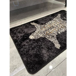 2'li Leopar Desen 60X100 - 60X50 Banyo Paspası
