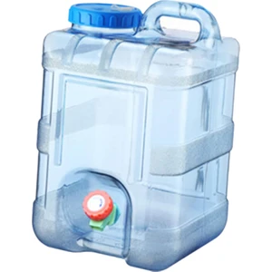 15L Kamp Su Depolama Sürahi Su Taşıyıcısı Içmek Için Su Kabı Rv 24X24X38CM Mavi