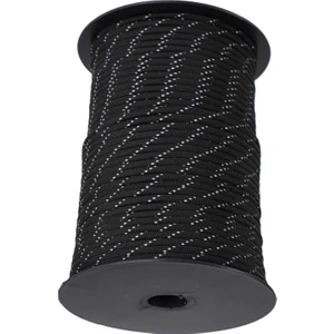 100M Yansıtıcı Paracord Parachute Cord Halat Guy Hattı Kamp Için Siyah
