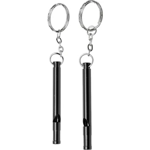 2pcs/set Açık Hava Hayatta Kalma Düdük Kamp Kamp Eğitimi Siyah