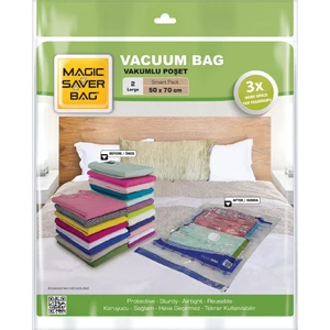 Magic Saver Bag 2'li Large Vakumlu Poşet Seti
