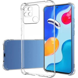 Case World Xiaomi Redmi 10C ile Uyumlu Kapak Kamera Korumalı Şeffaf Airbag Antishock Köşe Korumalı Silikon ile Uyumlu Kılıf