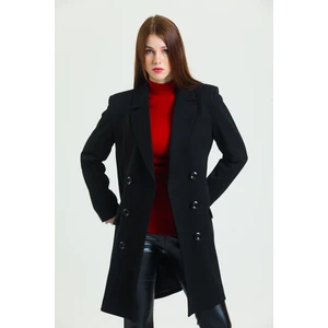 6 Düğmeli Içi Astarlı Kaşe Kaban | KBN34605