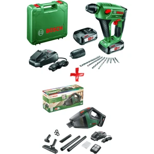 Uneo Maxx 18V Çift Mandren 2.5 Ah Çift Akü +UniversalVac 18 Süpürge