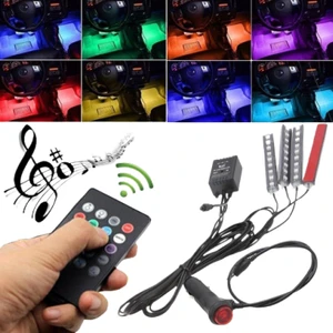 Poge Motors Araç Içi Ayak Altı LED Sese Duyarlı 12'li - Rgb