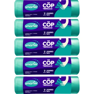 5 'li Jumbo Boy Çöp Torbası 80X110 cm ( Çöp Poşeti )