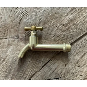 1/2 Paslanmaz Sarı Bahçe Musluğu Uzun Bahçe Musluk 20MM