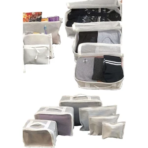 6'lı Valiz Düzenleyici Set- Çizgili