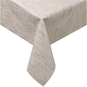 Masa Örtüsü Elyaf Astarlı Muşamba 140X140CM Pvc Silinebilir Sıvı Geçirmez Leke Tutmaz Krem