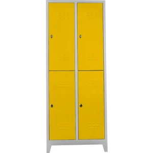 Ofis 4'lü Standart Soyunma Gri-Sarı