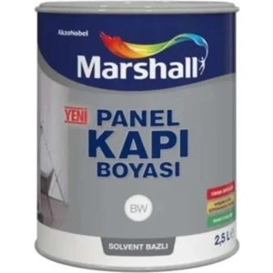 Panel Kapı Boyası Solvent Bazlı Beyaz 2,5 Lt