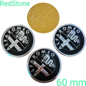 Alfa Romeo Alüminyum Yapıştırma Jant Göbeği 4 Lü 60MM
