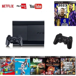 Ps3 250GB + 2 Adet Sıfır Gamepad + 50 Oyun Pes 2023, Çocuk Oyunları