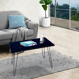 Rmd Shop Royal Katlanır Metal Ayaklı Orta Sehpa (Royal Mermer)