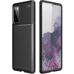 Smart Tech Samsung Galaxy S20 Karbon Desenli Negro Silikon Kılıf