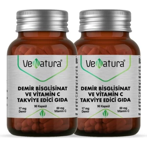 Demir Bisgilisinat Vitamin C 90 Kapsül 2 Adet