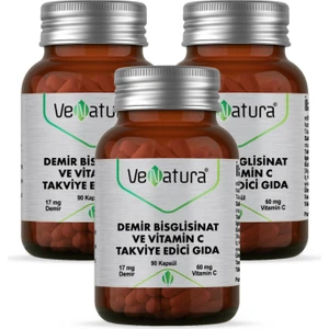 Demir Bisgilisinat Vitamin C 90 Kapsül 3 Adet