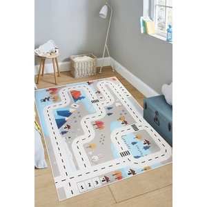 Decomia Home Yıkanabilir Kaymaz Dijital Araba Yollu Çocuk Oyun Halısı Oyun Matı Çocuk Odası