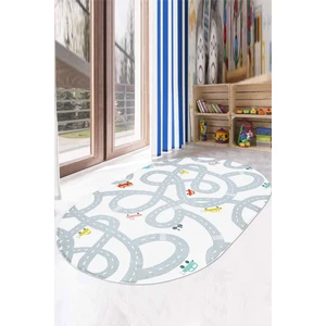Decomia Home Dijital Kaymaz Yıkanabilir Araba Yollu Arabalı Çocuk Oyun Halısı Çocuk Oyun Matı Çocuk Halısı