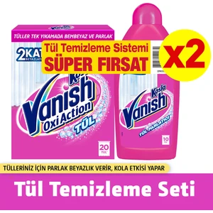 Kosla Tül Toz 450 gr x 2 Adet + Vanish Kosla Tül Parlatıcı 450 ml x 2 Adet