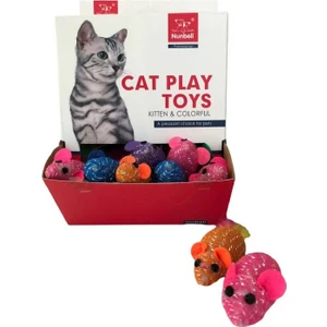 Kedi Oyuncağı Simli Fare