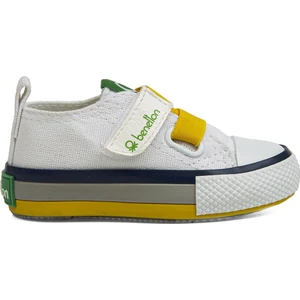 Benetton® | BN-30648 - 3394 Beyaz Sari - Çocuk Spor Ayakkabı