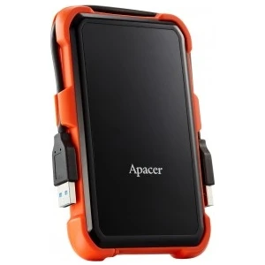 AC630 Siyah-Turuncu 1 Tb Askeri Sınıf Darbeye Dayanıklı 2.5&quot; USB 3.1 Taşınabilir Harddisk (AP1TBAC630T-1)