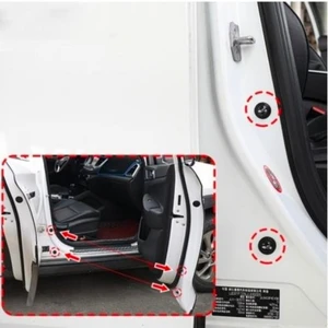 10 Adet Araba Kapı Ses ve Gürültü Önleyici Conta Kaput Bagaj Darbe Emici Ses Yalıtım Izolasyon Pedi Fosforlu Beyaz