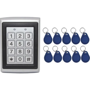 Dış Ortam Kartlı Şifreli Kapı Otomatiği - Kilidi ve 40 Keyfob Anahtarlık