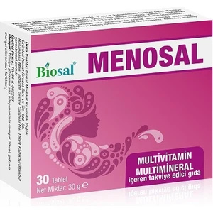 Zade Vital Menosal Multivitamin Multimineral Complex 30 Tablet 22 Farklı Vitamin ve Mineral Içeren Kadın Menapoz Dönemi Besin Takviye Edici Gıda