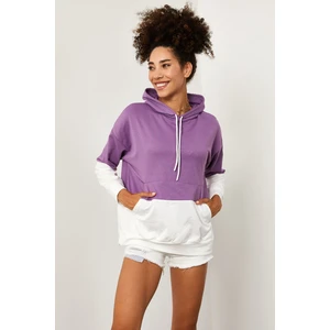 Lila Parçalı Sweatshirt 1KXK8-44526-26