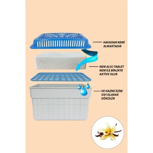 1 Kilogram Dikdörtgen, Vanilya Kokulu - Nem Alıcı Aparat + Tablet