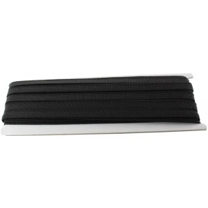 Salar Ticaret 0.80 cm Siyah Bel Paça Don Lastği Yassı Geniş Lastik 10 M