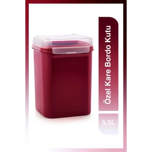 Özel Kare Bordo Kutu 5.5L