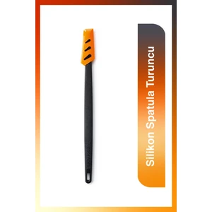 Silikon Spatula İnce Turuncu